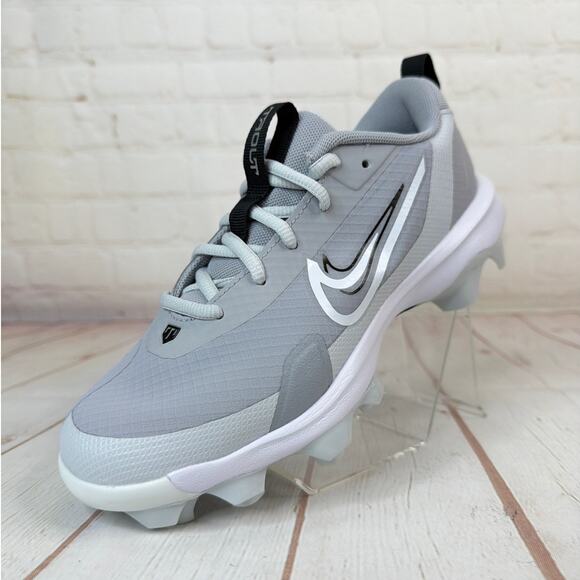 Nike Force Trout 9 Pro MCS Grey/White Baseball Cleats Size 4Y (FZ0916-002) - Picture 3 of 10